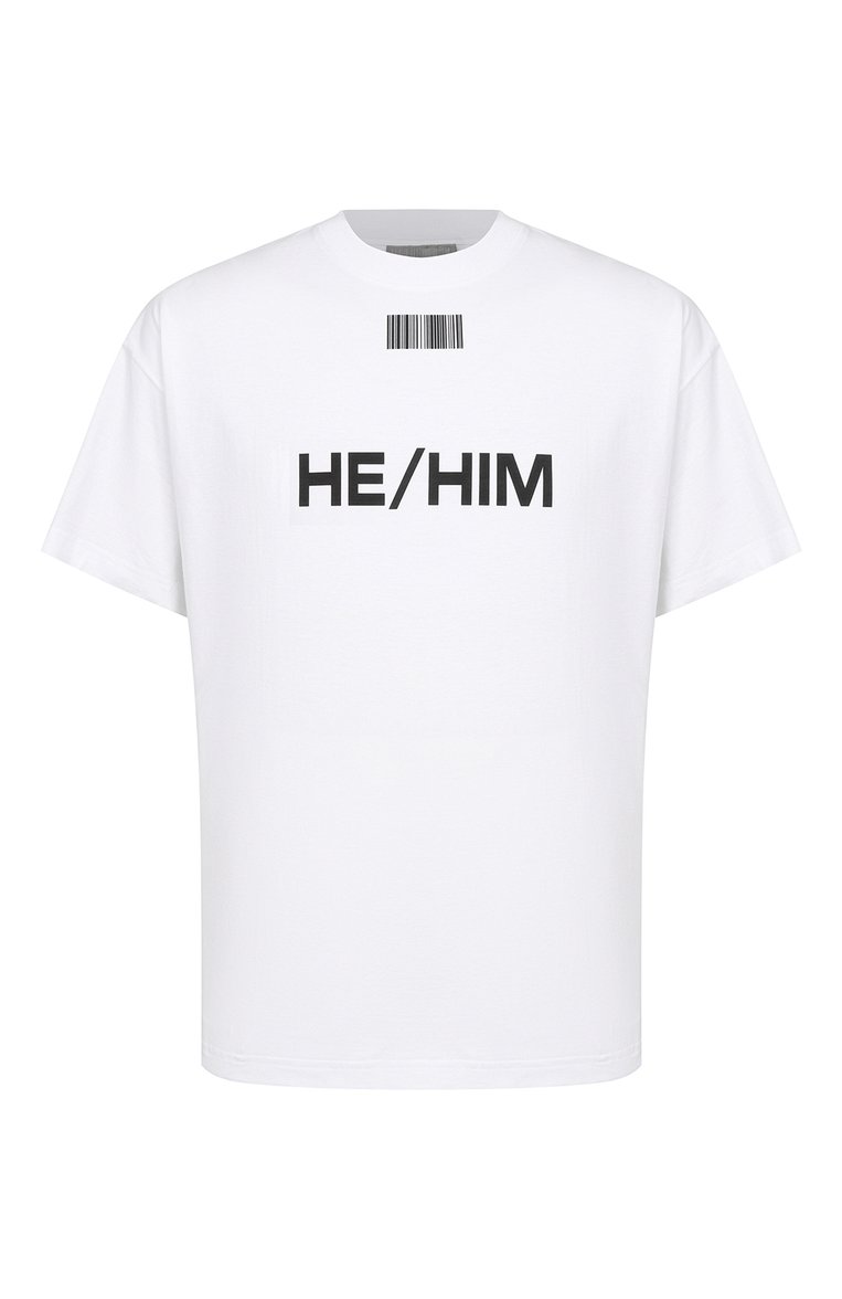 Хлопковая футболка VTMNTS, арт. VL12TR640W, фото 1