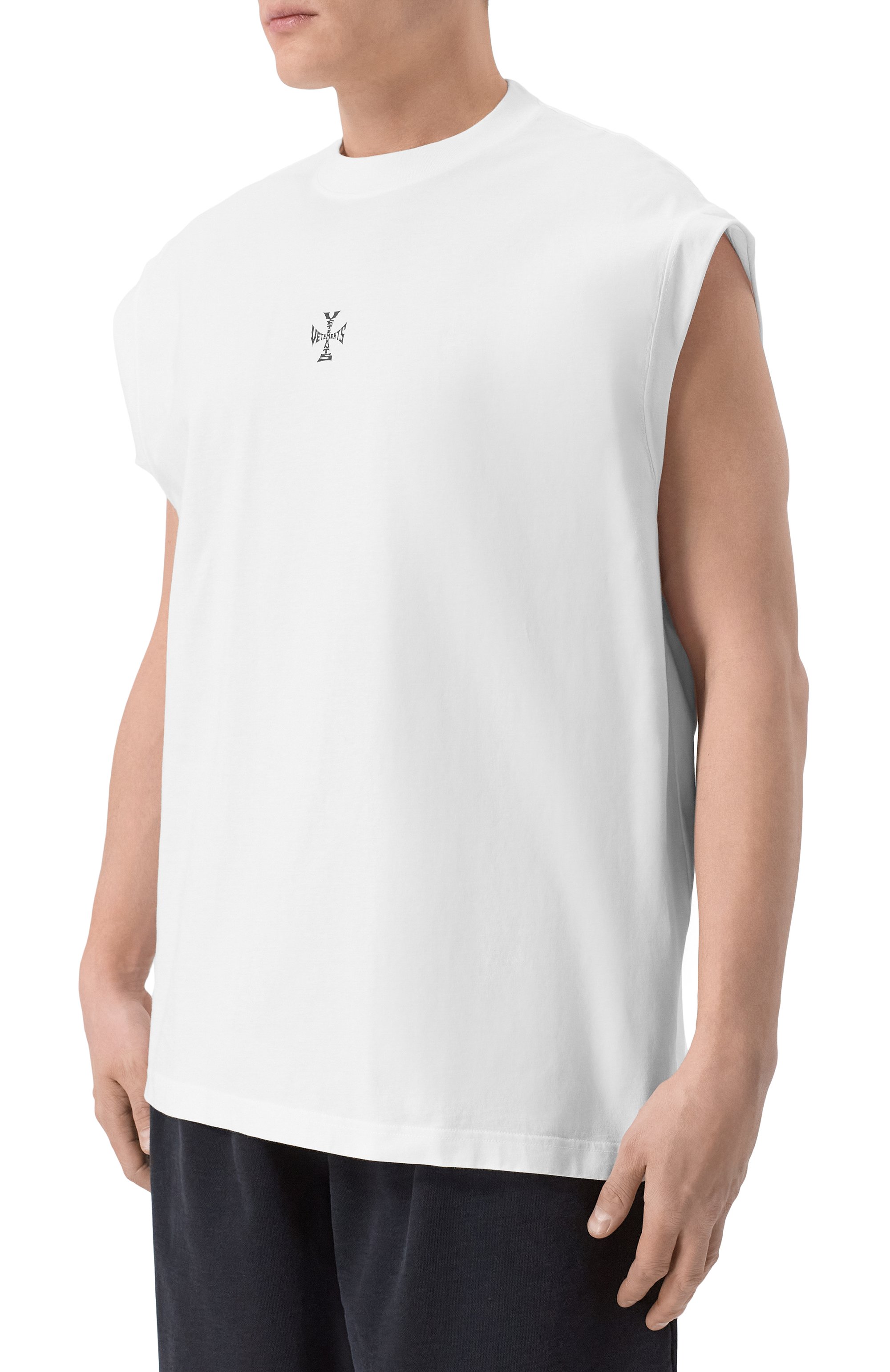Хлопковая футболка VETEMENTS, арт. ME76TR175W/1200 LIGHT JERSEY, фото 4