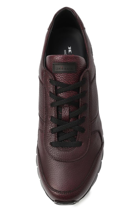 Кожаные кроссовки Kiton USSA114N0012609 Бордовый  USSA114N0012609 Фото 6