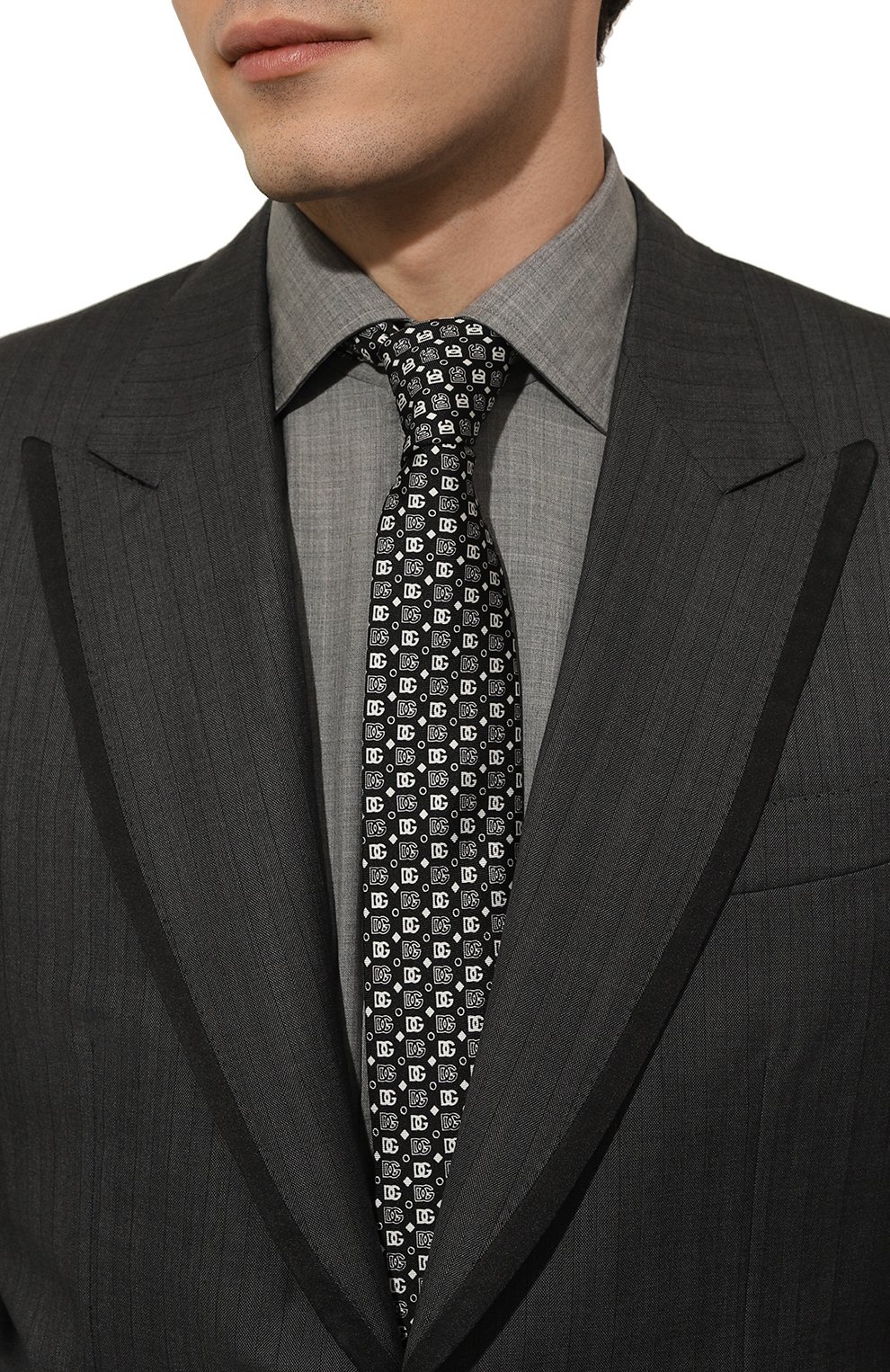 Шелковый галстук DOLCE & GABBANA, арт. GT149E/G0XCR, фото 2