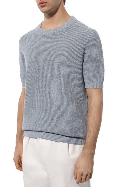 Джемпер изо льна и хлопка BRUNELLO CUCINELLI, арт. M2L70B2257, фото 3