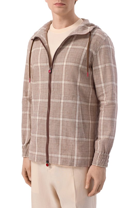 Льняная толстовка Kiton UMC010H096380 Бежевый  UMC010H096380 Фото 3