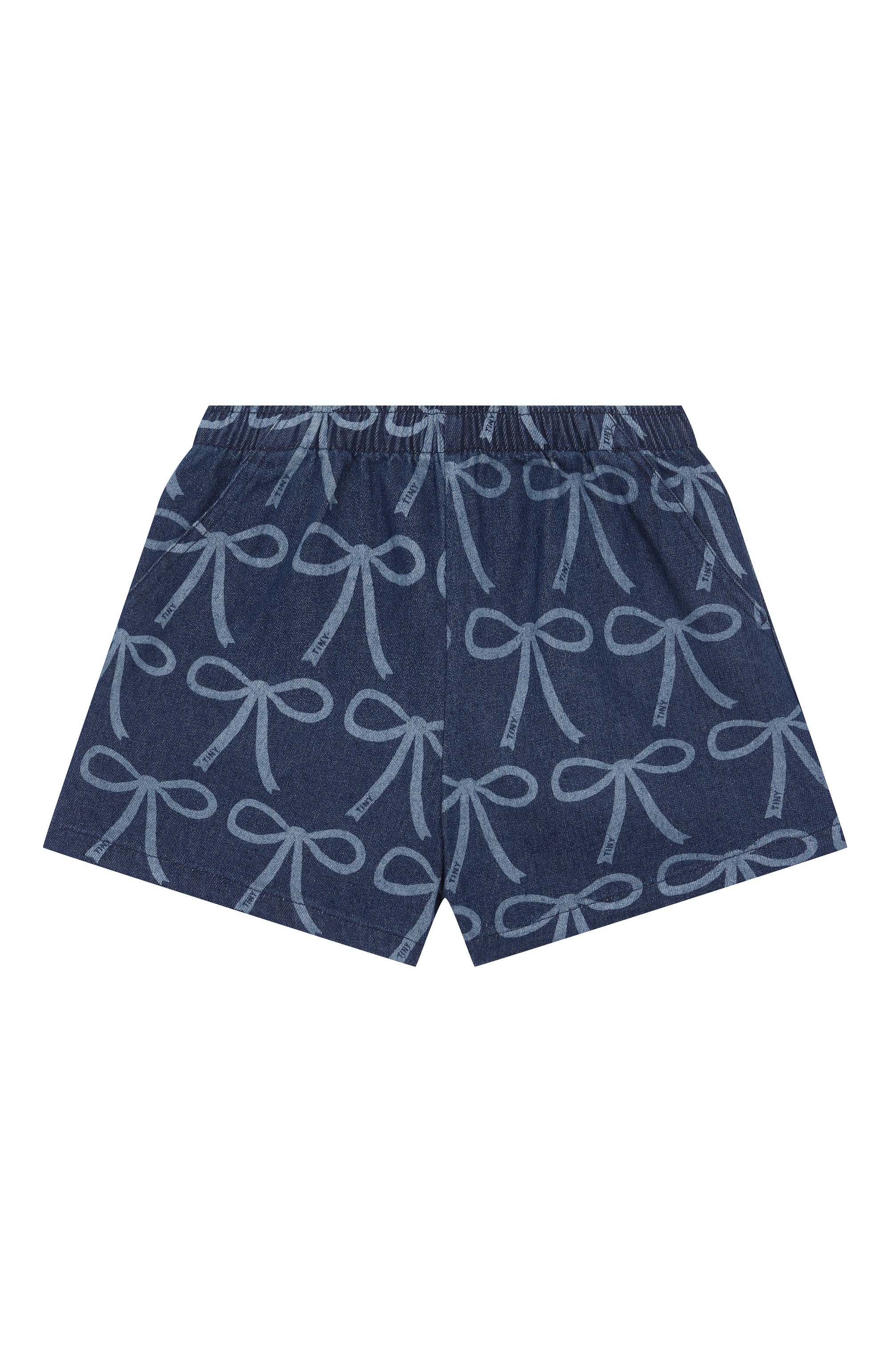 Джинсовые шорты TINYCOTTONS темно-синего цвета по цене 15080 руб., арт. SS25-234, фото 1 Джинсовые шорты TINYCOTTONS, арт. SS25-234, фото 1