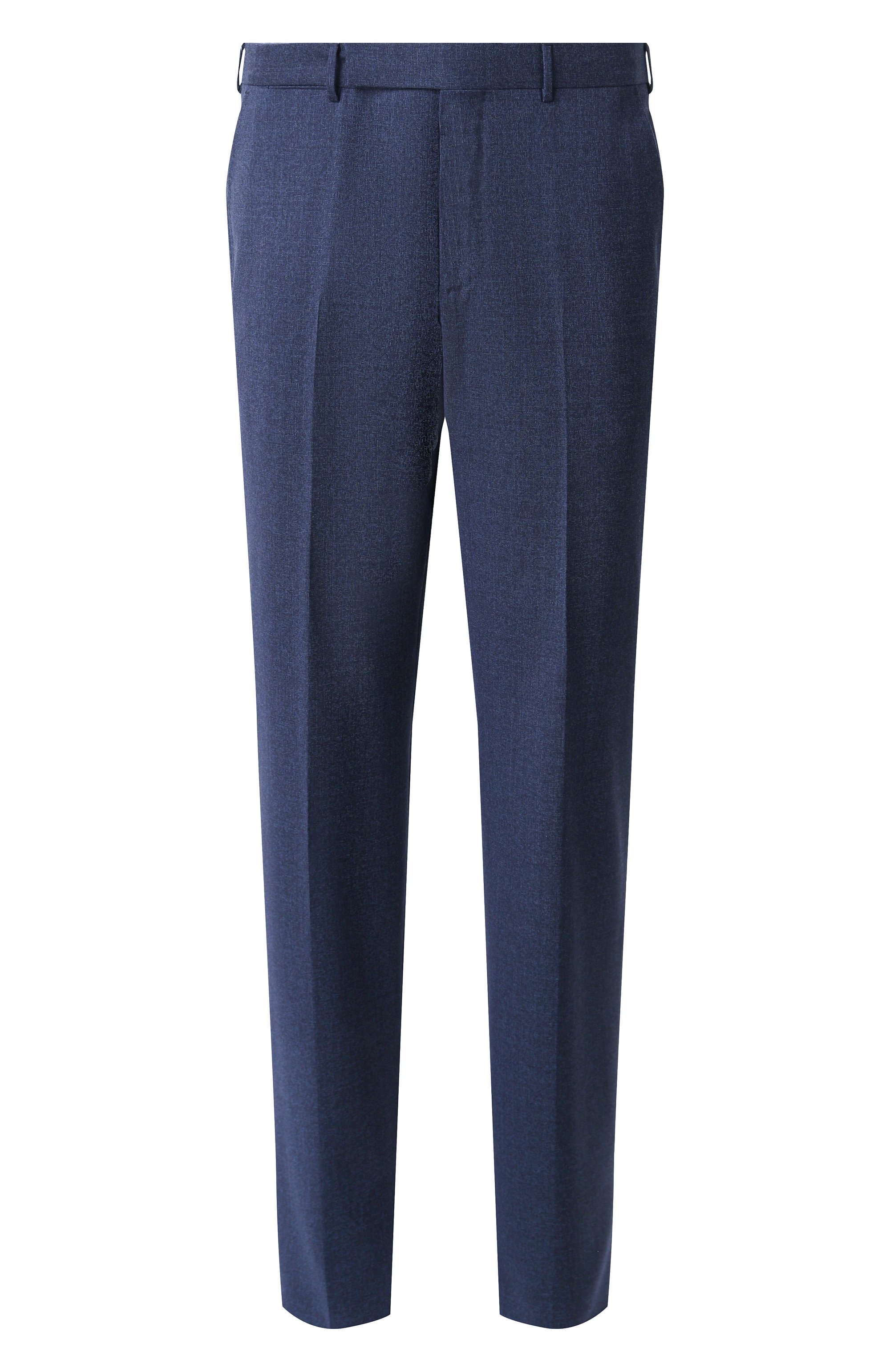 Шерстяные брюки ZEGNA темно-синего цвета по цене 95050 руб., арт. 75TB12/844F01A8, фото 1 Шерстяные брюки ZEGNA, арт. 75TB12/844F01A8, фото 1