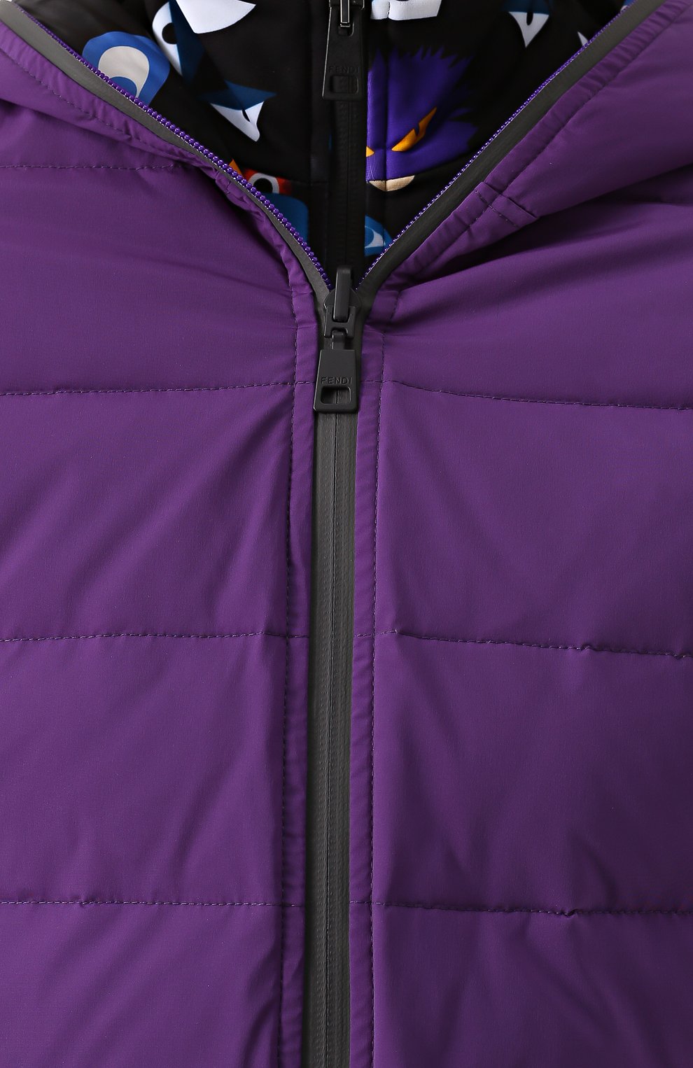 Двусторонняя стеганая куртка с капюшоном FENDI, арт. FAA067/8PE, фото 5