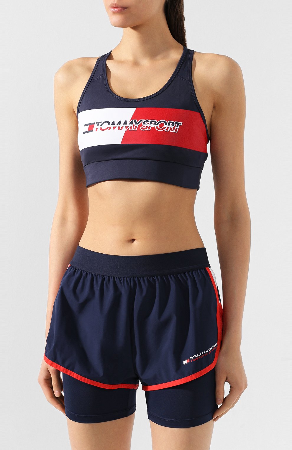 Топ TOMMY SPORT синего цвета по цене 4990 руб., арт. S10S100299, фото 3 Топ TOMMY SPORT, арт. S10S100299, фото 3