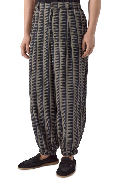 Джоггеры из лиоцелла и вискозы EMPORIO ARMANI, арт. EM005490/AF14214, фото 3