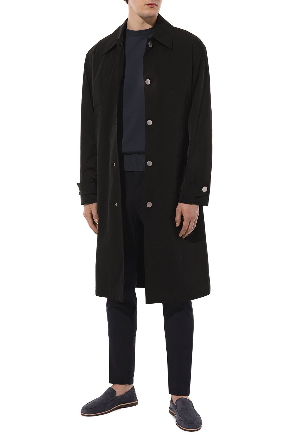 Хлопковые брюки ELEVENTY PLATINUM темно-синего цвета по цене 44900 руб., арт. G75PANB21 TET0G022, фото 2 Хлопковые брюки ELEVENTY PLATINUM, арт. G75PANB21 TET0G022, фото 2