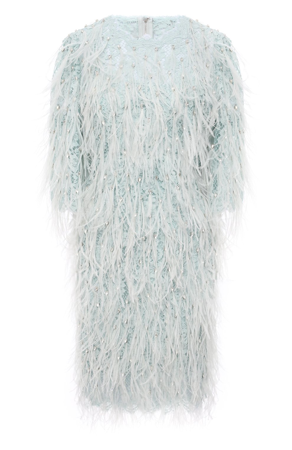 Платье с отделкой перьями DOLCE & GABBANA, арт. F6I7UZ/GD0G8, фото 1