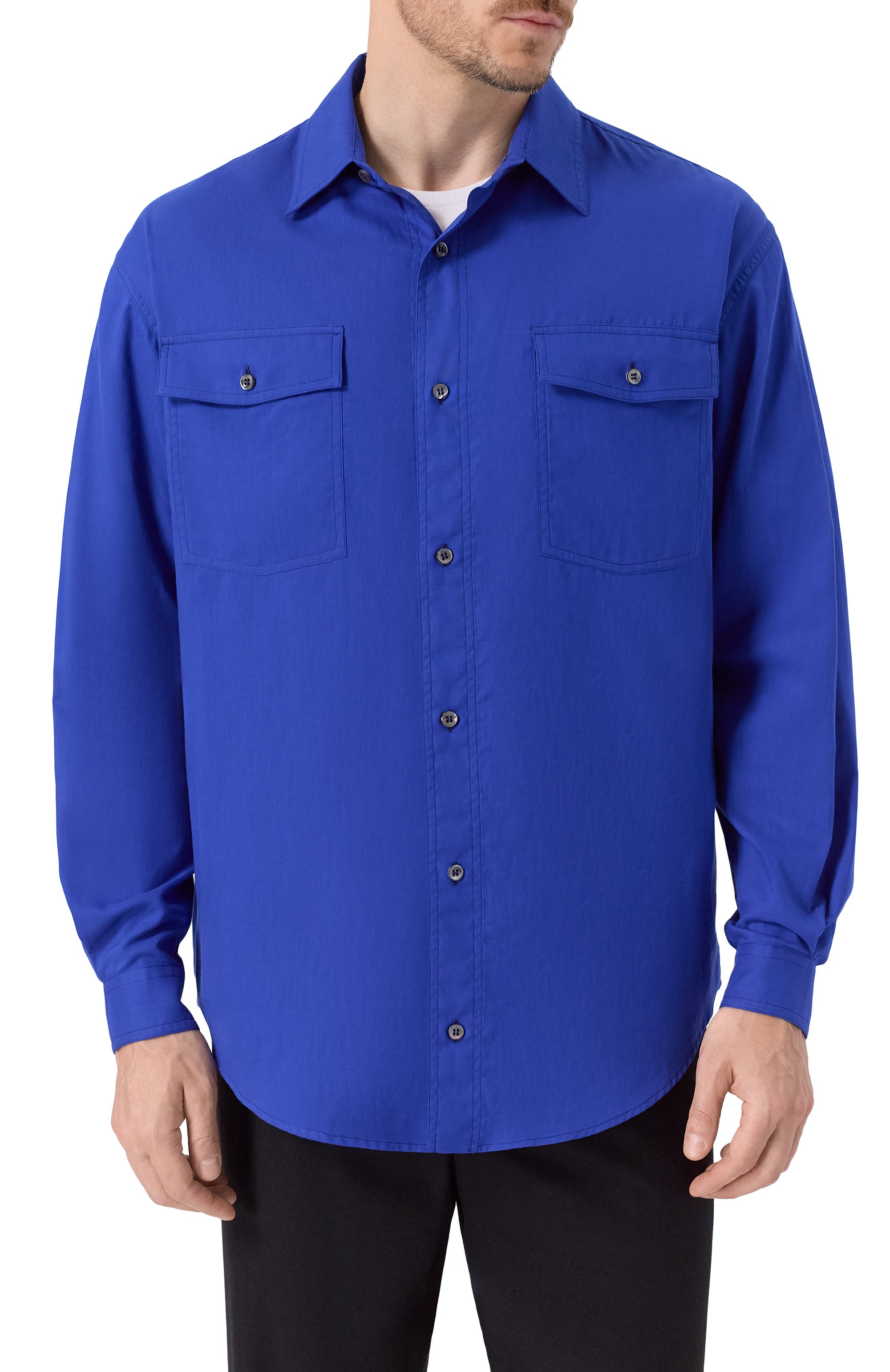 Хлопковая рубашка GIORGIO ARMANI, арт. GM001790/TE17713, фото 3