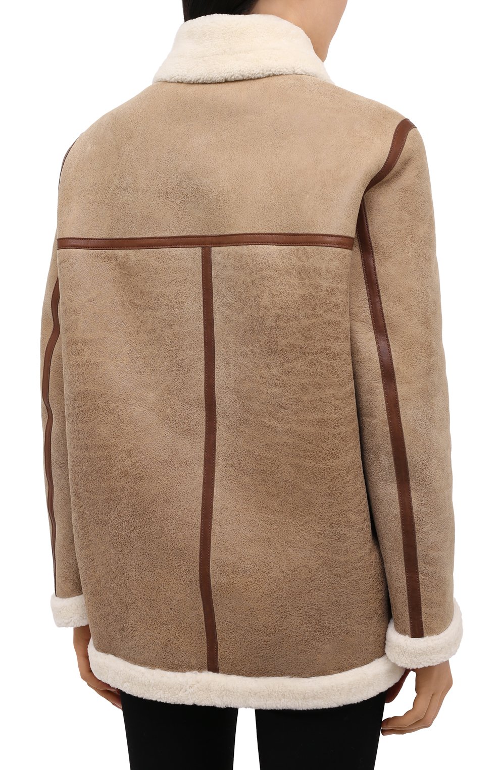 Дубленка ISABEL MARANT ETOILE бежевого цвета по цене 216500 руб., арт. MA0838-20A013E/AZARE, фото 4 Дубленка ISABEL MARANT ETOILE, арт. MA0838-20A013E/AZARE, фото 4