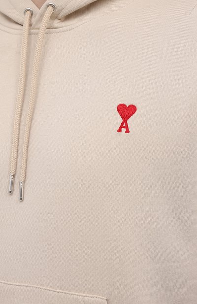 Хлопковое худи AMI, арт. E21HJ008.730, фото 5