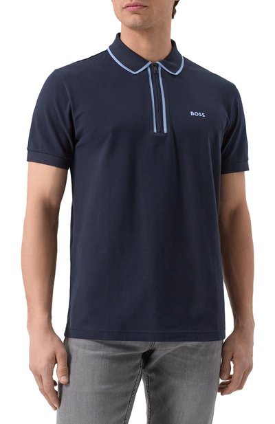 Хлопковое поло BOSS GREEN, арт. 50537489, фото 3