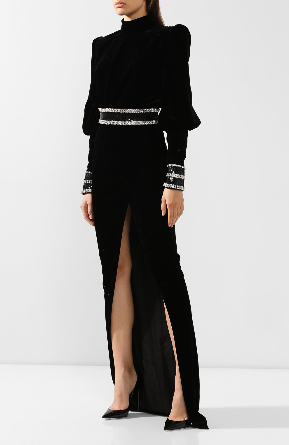 Платье BALMAIN черного цвета по цене 597500 руб., арт. SF16860/V052, фото 3 Платье BALMAIN, арт. SF16860/V052, фото 3