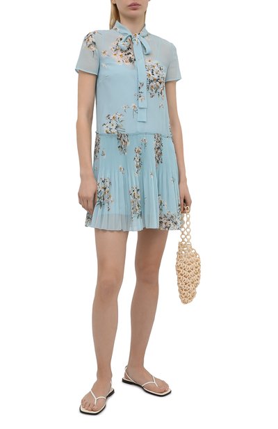Платье REDVALENTINO голубого цвета по цене 68150 руб., арт. VR0VAAB0/5SC, фото 2 Платье REDVALENTINO, арт. VR0VAAB0/5SC, фото 2