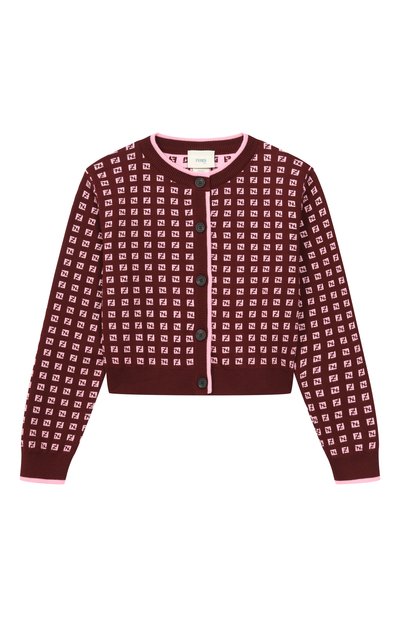 Хлопковый кардиган FENDI, арт. JFG244/AYMY/8A-12+