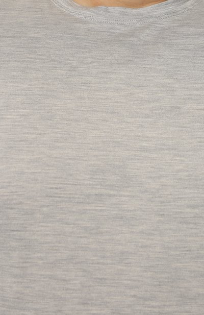 Футболка из шелка и хлопка KIRED серого цвета по цене 35950 руб., арт. WBACI0MW7521501002/64-74, фото 5 Футболка из шелка и хлопка KIRED, арт. WBACI0MW7521501002/64-74, фото 5