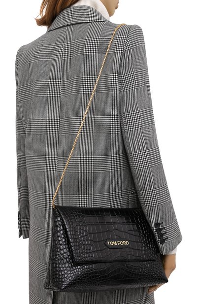Сумка label medium TOM FORD черного цвета по цене 217000 руб., арт. L1398T-LCL132, фото 5 Сумка label medium TOM FORD, арт. L1398T-LCL132, фото 5