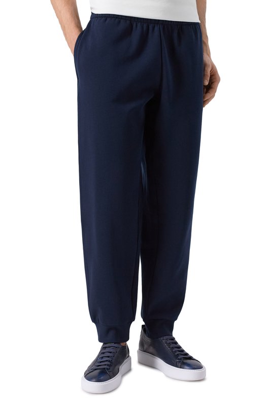 Хлопковый спортивный костюм EA7 7M000914/AF10377 Синий  7M000914/AF10377 Фото 4