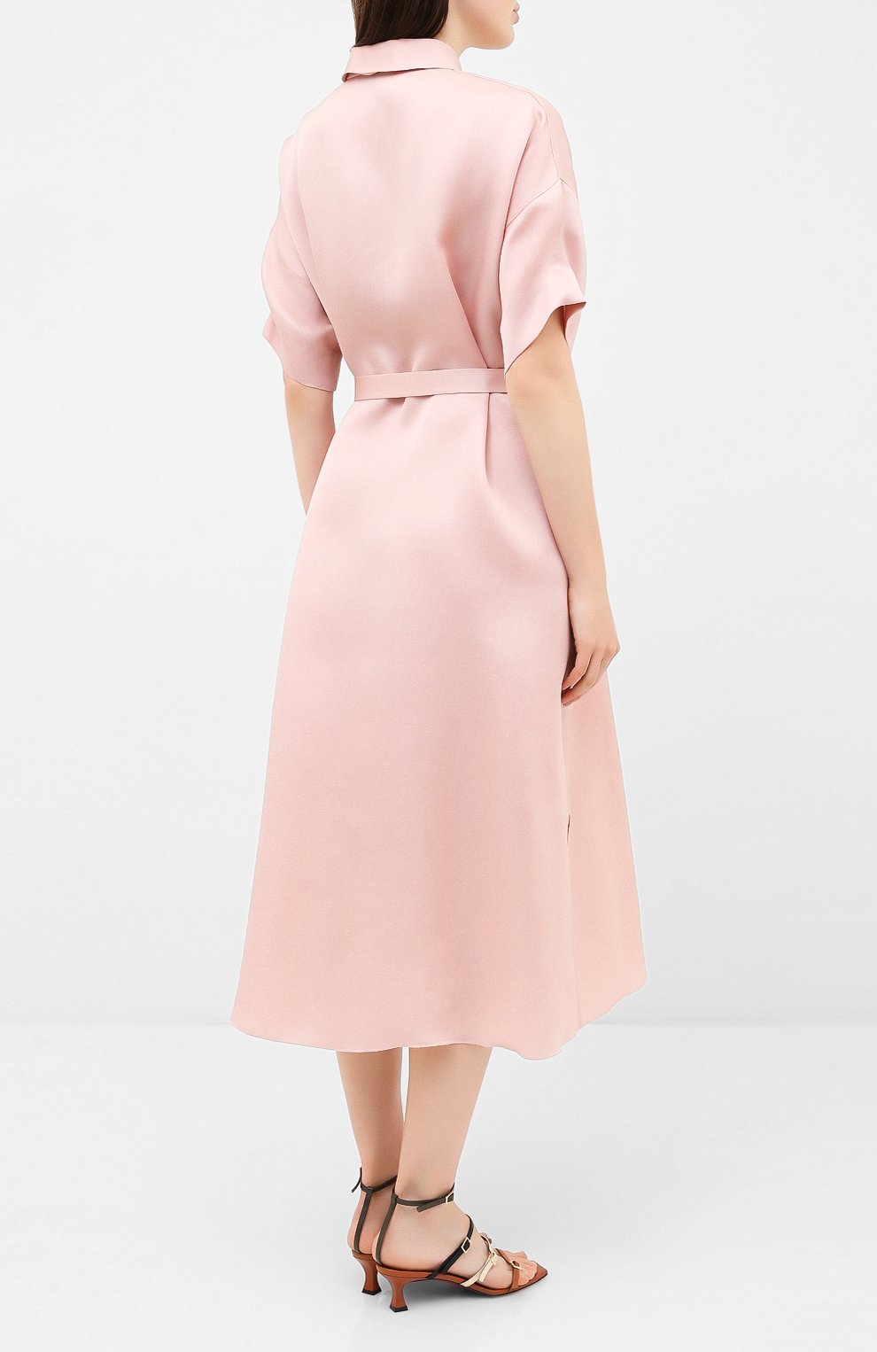 Шелковое платье TEGIN розового цвета по цене 47000 руб., арт. SD2095R, фото 4 Шелковое платье TEGIN, арт. SD2095R, фото 4