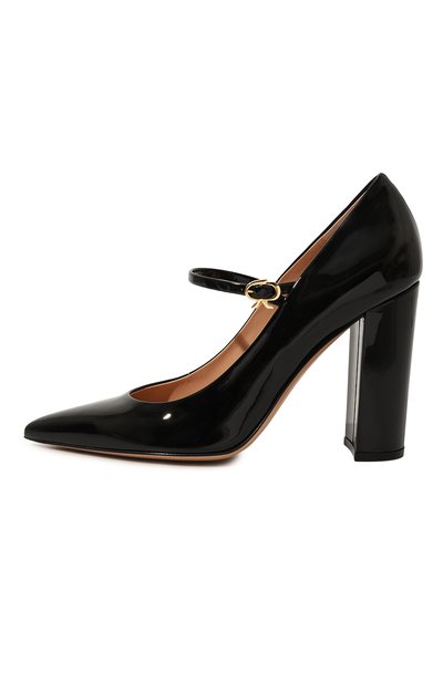 Кожаные туфли ribbon jane 100 GIANVITO ROSSI, арт. G22235.00RIC.VERNER0, фото 4