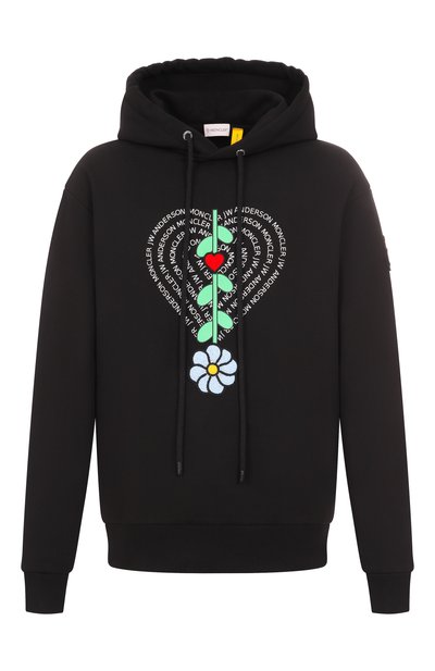 Мужской хлопковое худи 1 moncler jw anderson MONCLER GENIUS, арт. 8G00003/M2682