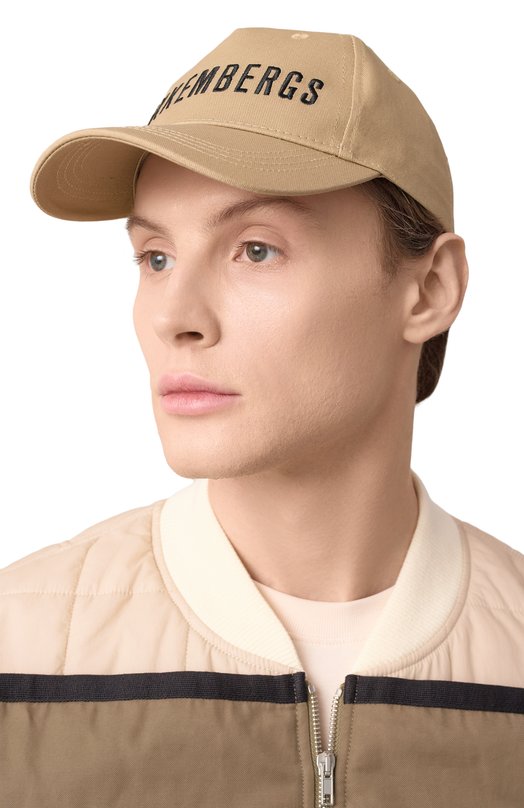 Хлопковая бейсболка Dirk Bikkembergs BKCP01099T Бежевый  BKCP01099T Фото 2