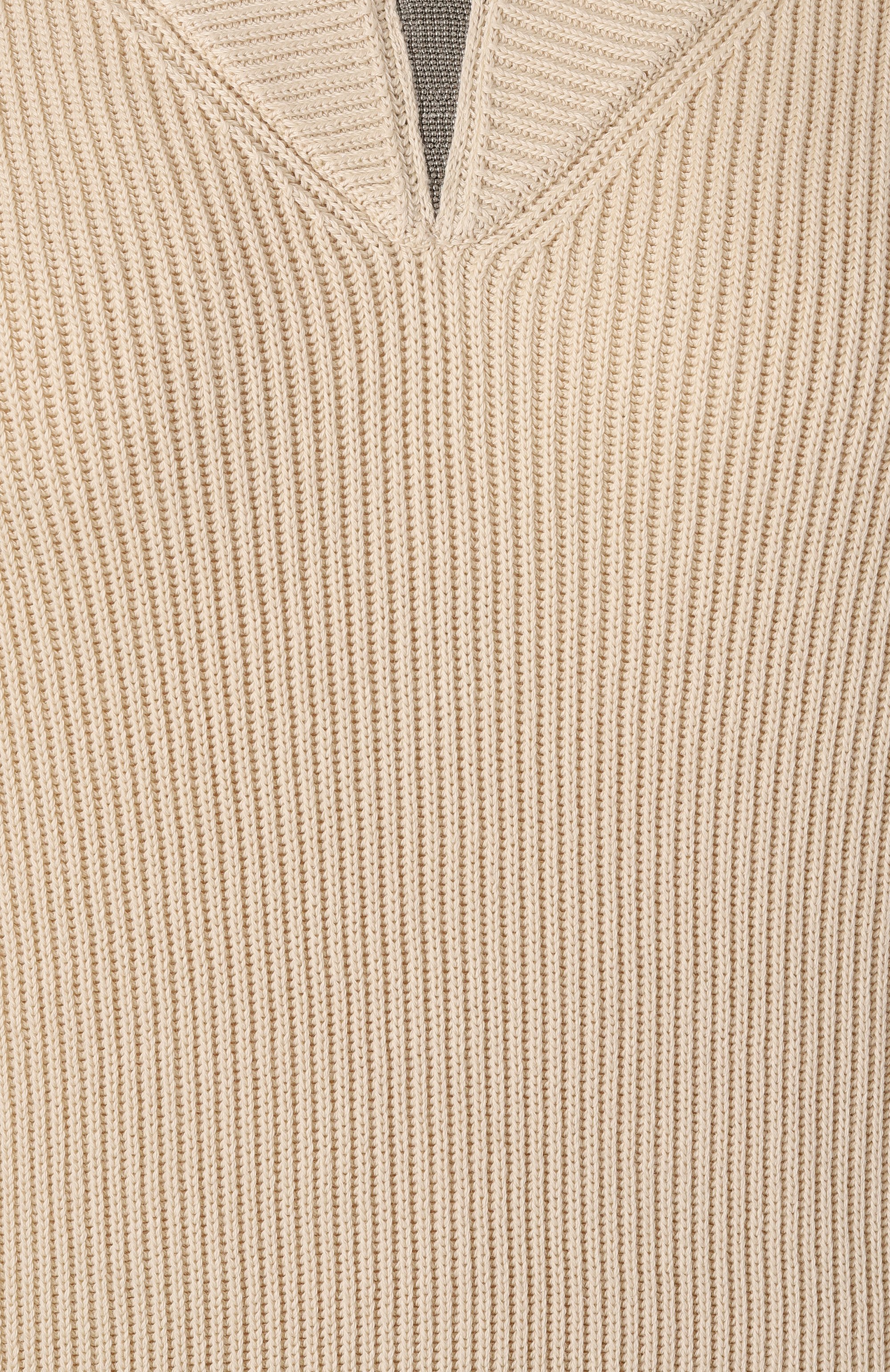 Хлопковый пуловер BRUNELLO CUCINELLI, арт. M19255002, фото 6