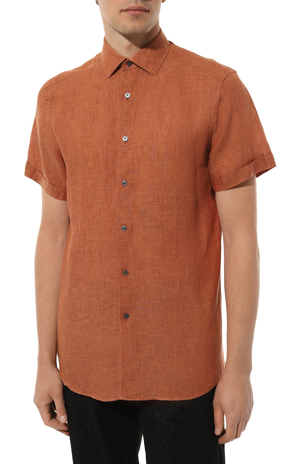 Льняная рубашка ZEGNA, арт. UDX38A7/SCF5, фото 3