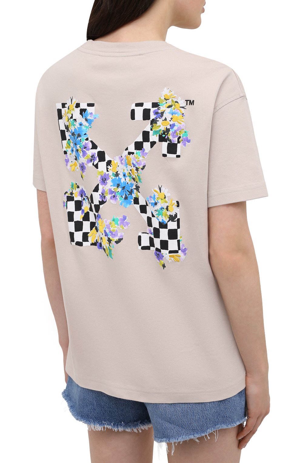 Хлопковая футболка OFF-WHITE, арт. 0WAA089S21JER002, фото 4