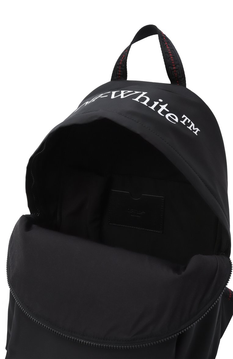 Мужской рюкзак OFF-WHITE черного цвета, арт. 0MNB123C99FAB001 | Фото 5 (Стили: Кэжуэл; Материал: Текстиль; Размер: large; Ремень/цепочка: На ремешке; Сумки-технические: Рюкзаки - большие; Автоматизация состава: Проставлено; Автоматизация ТО: Проставлено)