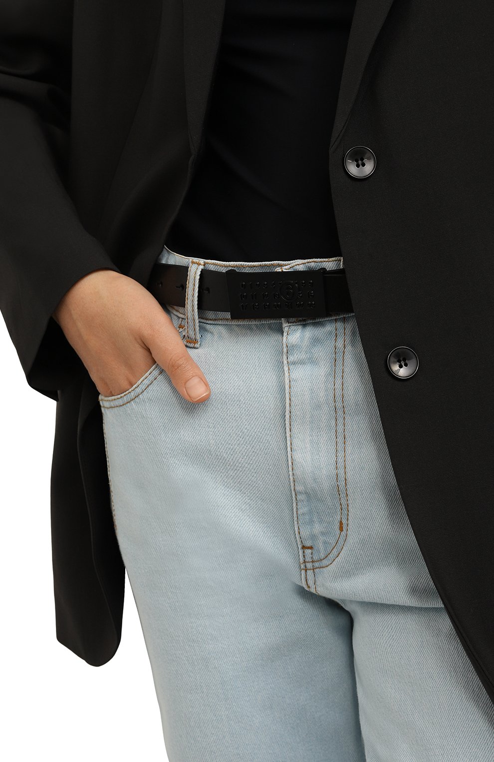 Кожаный ремень MM6, арт. SA6TP0010/P6202, фото 2