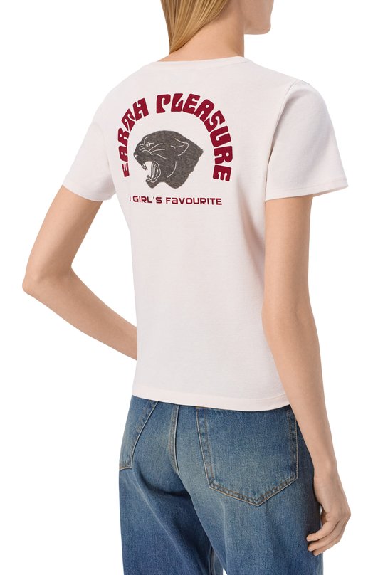 Хлопковая футболка LIVY 655113101 Белый  655113101 Фото 4