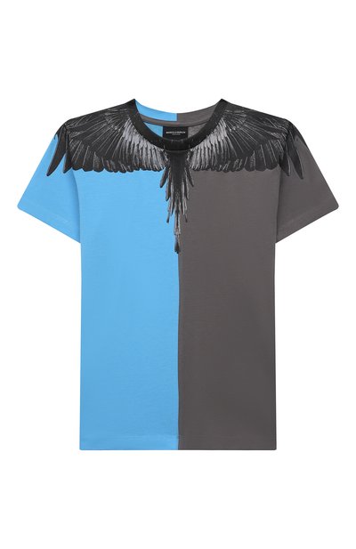 Хлопковая футболка MARCELO BURLON KIDS OF MILAN, арт. 21E/B/MB/1108/0010/2-6Y, фото 1