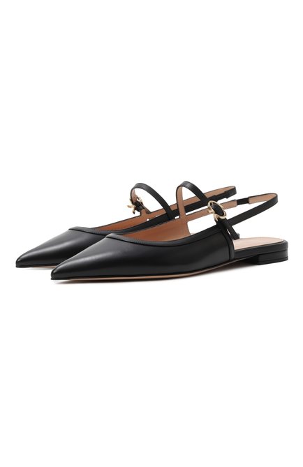 Женские кожаные балетки mary jane GIANVITO ROSSI, арт. G95594.05RIC.VITNER0