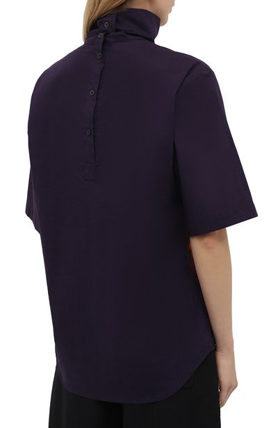 Хлопковый топ DRIES VAN NOTEN оранжевого цвета по цене 63350 руб., арт. 211-10794-2083, фото 4 Хлопковый топ DRIES VAN NOTEN, арт. 211-10794-2083, фото 4