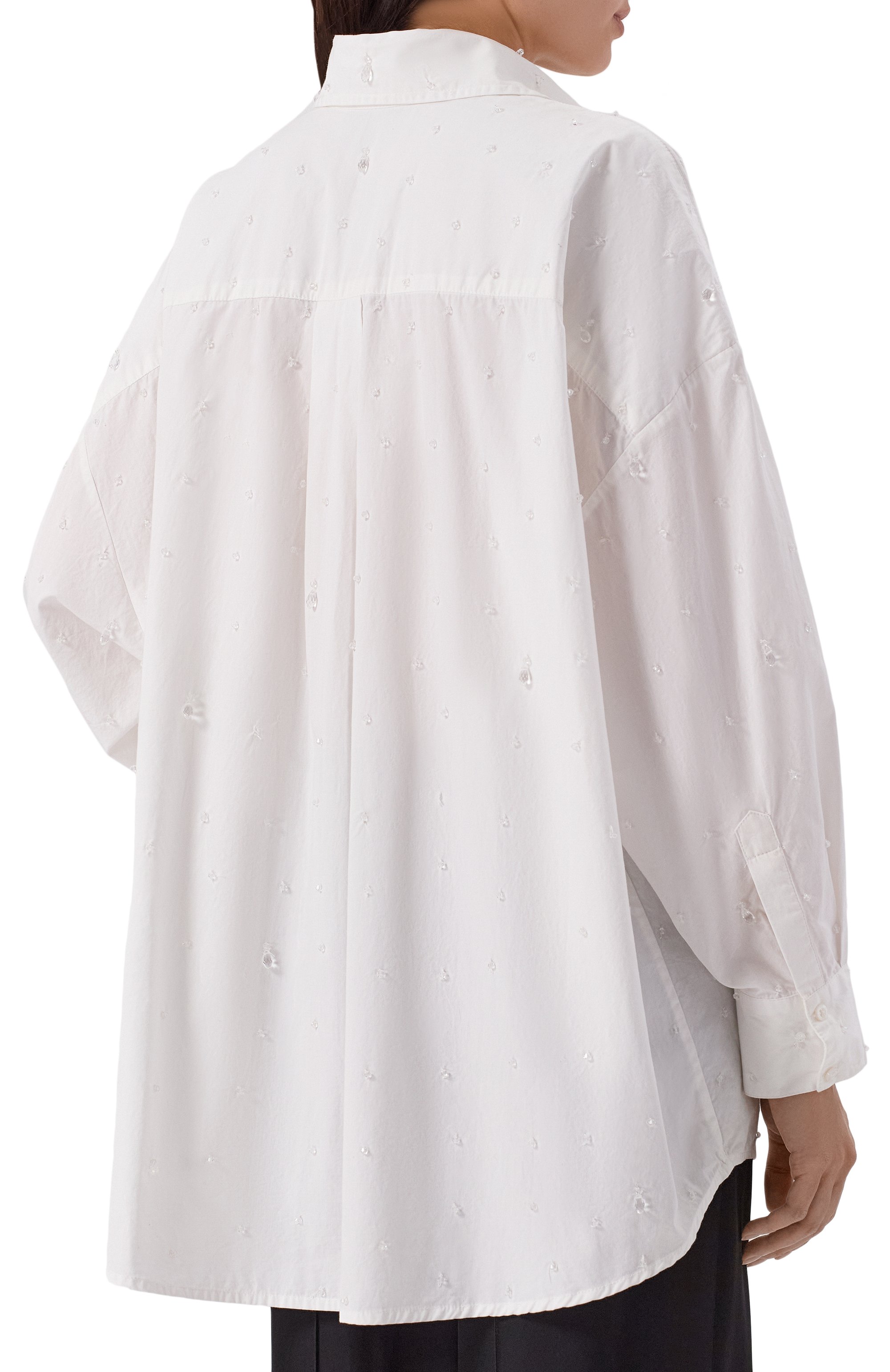 Хлопковая рубашка GIUSEPPE DI MORABITO белого цвета по цене 52100 руб., арт. 06PSED913R 16406, фото 4 Хлопковая рубашка GIUSEPPE DI MORABITO, арт. 06PSED913R 16406, фото 4