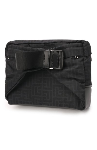 Текстильная поясная сумка BALMAIN черного цвета по цене 89950 руб., арт. XM1AB158/TNYM, фото 4 Текстильная поясная сумка BALMAIN, арт. XM1AB158/TNYM, фото 4