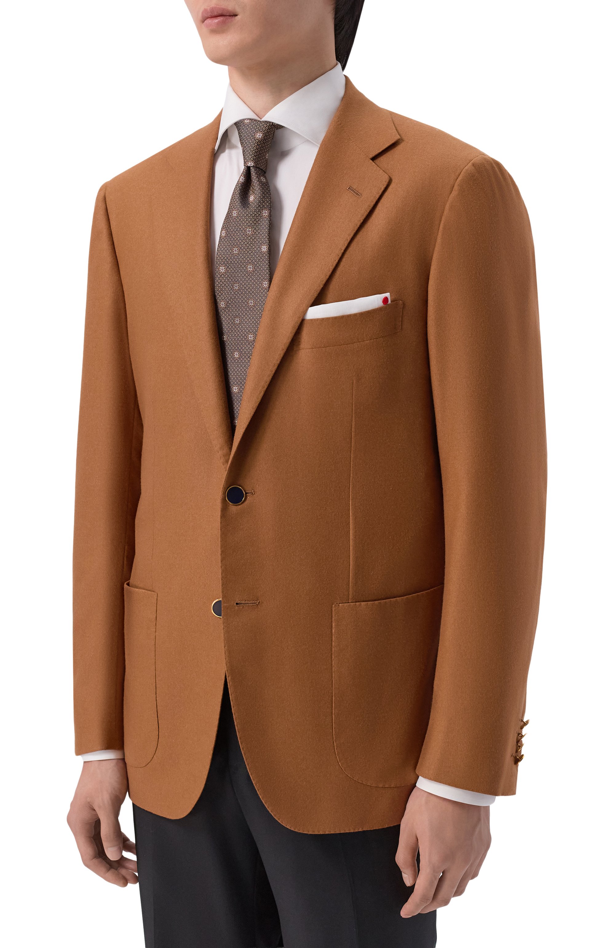 Пиджак из шелка и шерсти викуньи KITON, арт. UG81K0178E, фото 3