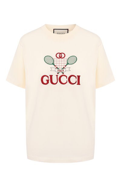 Хлопковая футболка GUCCI, арт. 580762/XJBHP, фото 1