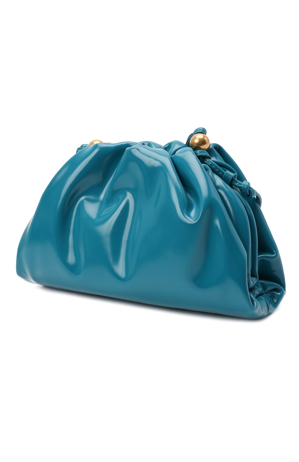 Клатч pouch mini BOTTEGA VENETA бирюзового цвета по цене 199500 руб., арт. 680186/V1C30, фото 4 Клатч pouch mini BOTTEGA VENETA, арт. 680186/V1C30, фото 4