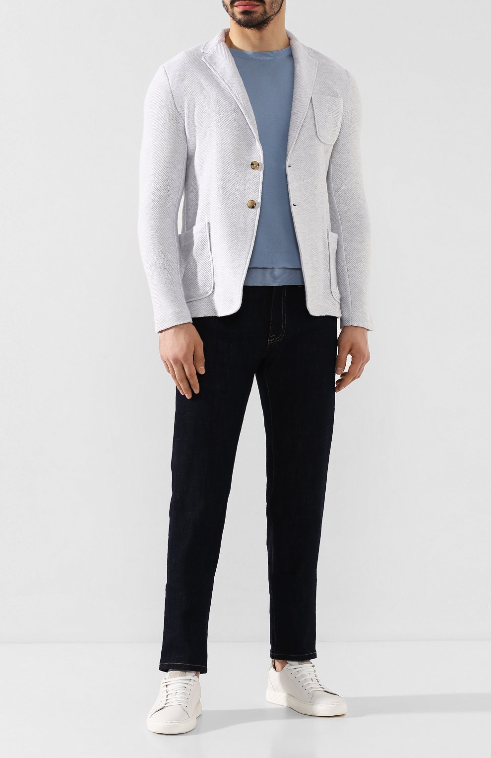 Хлопковый пиджак ELEVENTY PLATINUM сиреневого цвета по цене 58650 руб., арт. A76MAGA68 MAG0A065, фото 2 Хлопковый пиджак ELEVENTY PLATINUM, арт. A76MAGA68 MAG0A065, фото 2