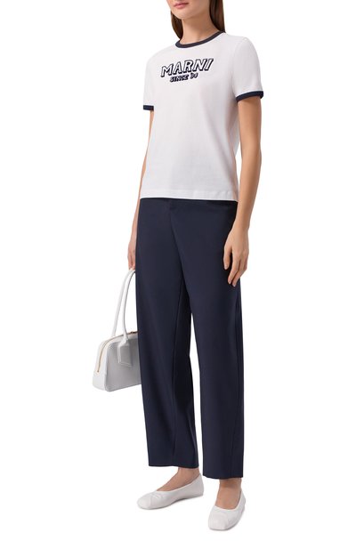 Хлопковая футболка MARNI, арт. THJE0390P0/USCY91, фото 2