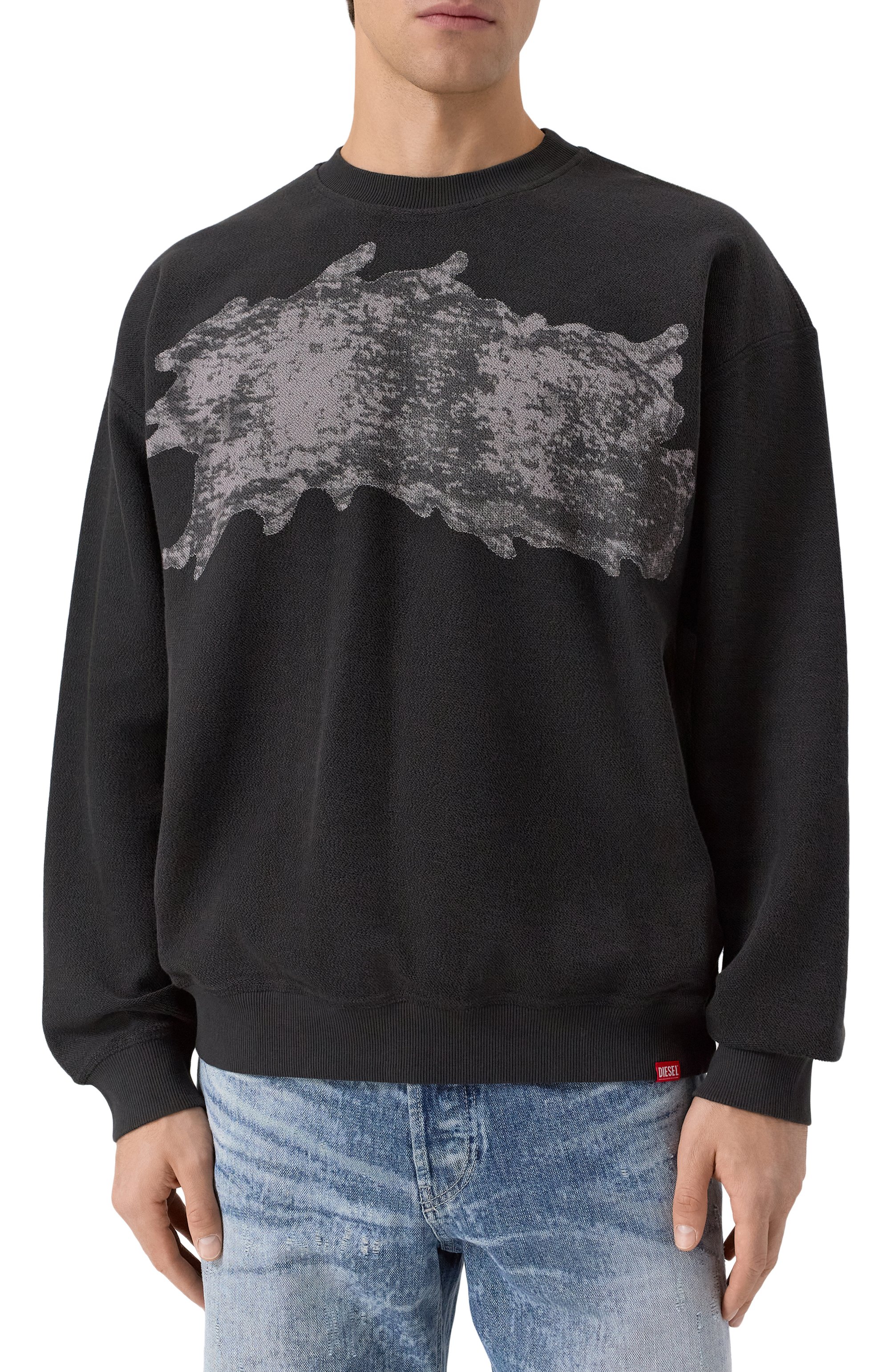 Хлопковый свитшот DIESEL, арт. A21559/0TKCA, фото 3