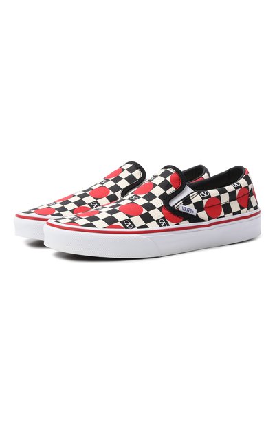 Женские текстильные слипоны valentino x vans VALENTINO, арт. 8W2S0NY9/WHX