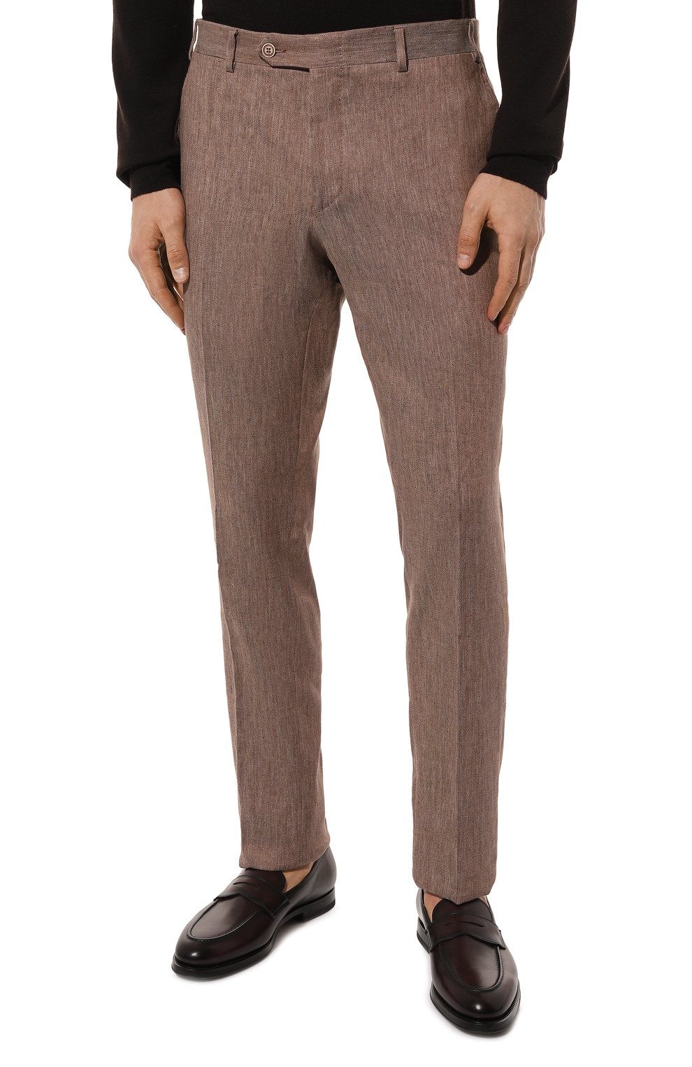 Костюм изо льна и хлопка CANALI коричневого цвета по цене 129500 руб., арт. 20276/53/AE02520/0UTLET AW22-23, фото 4 Костюм изо льна и хлопка CANALI, арт. 20276/53/AE02520/0UTLET AW22-23, фото 4