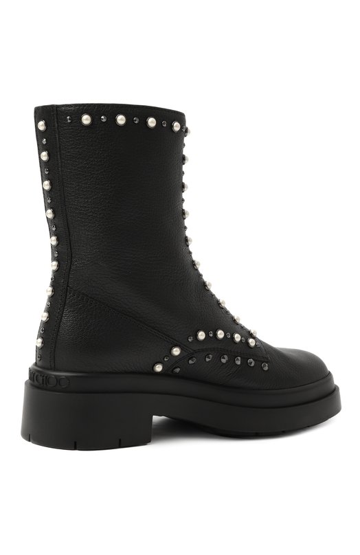 Кожаные ботинки Nola Jimmy Choo N0LA FLAT/AUV Чёрный  N0LA FLAT/AUV Фото 5