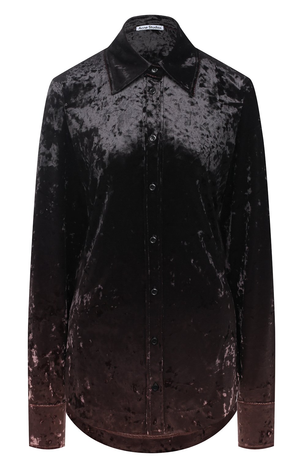 Рубашка ACNE STUDIOS коричневого цвета по цене 45350 руб., арт. AC0287, фото 1 Рубашка ACNE STUDIOS, арт. AC0287, фото 1