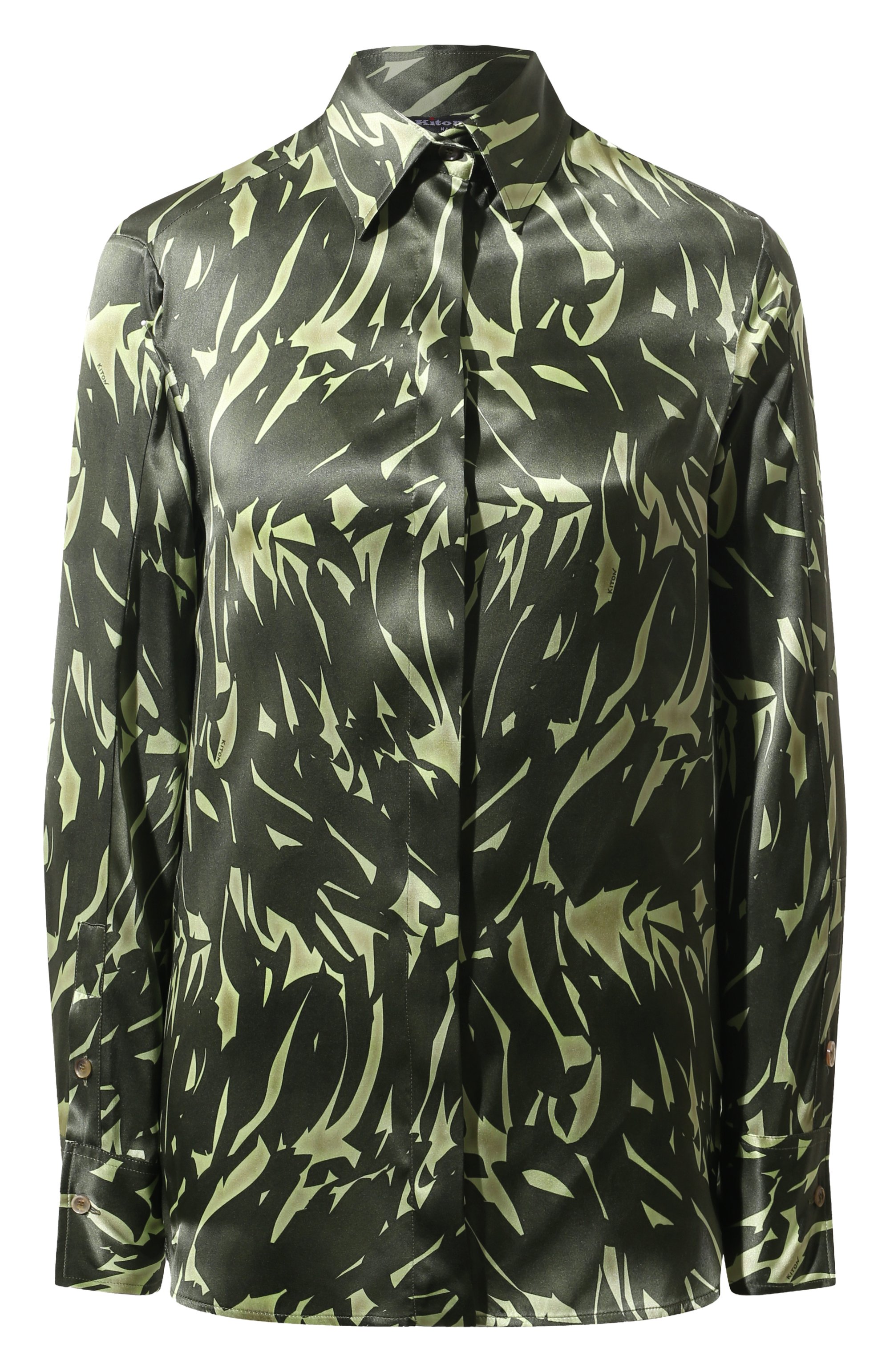 Атласная блузка KITON, арт. D55442K0978C, фото 1