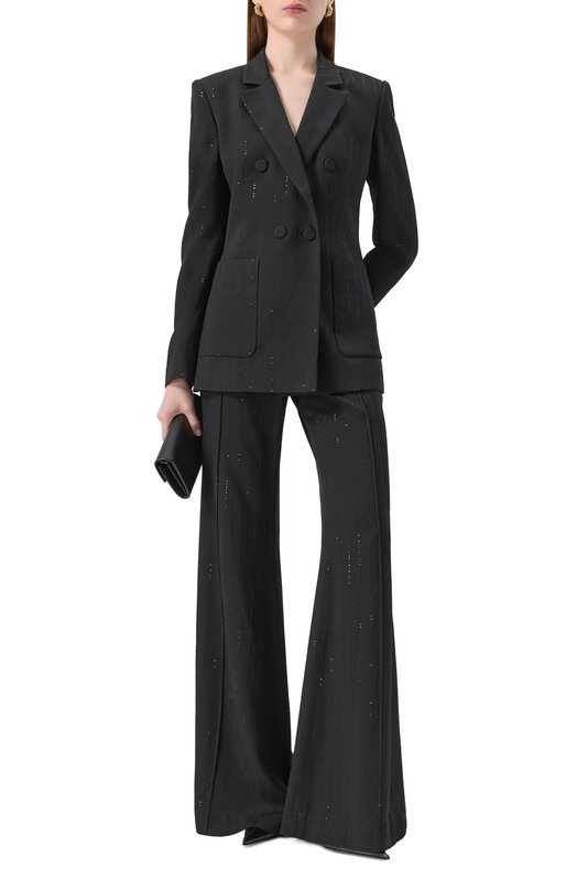 Брюки из вискозы Elie Saab P0131NP25/CD019 Чёрный  P0131NP25/CD019 Фото 2